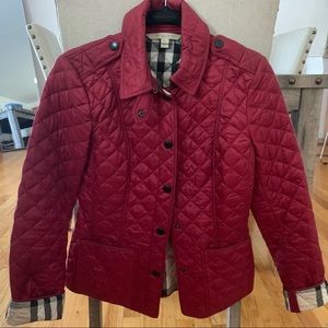 Burberry diamond quilted jacket